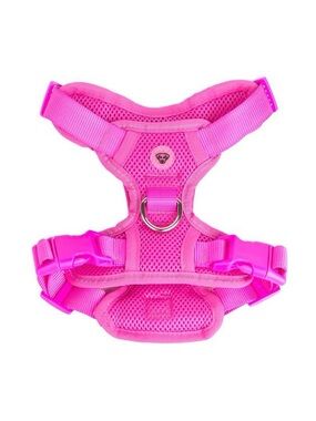 Adjustable Pink Mesh Dog Harness with D-Ring – Secure & Breathable